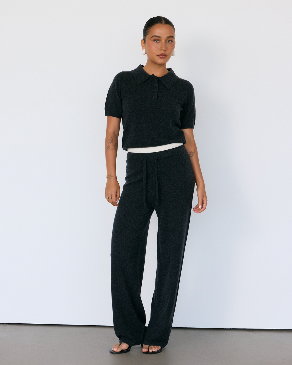 Tove Short Sleeve Cashmere Polo by Artless Forever