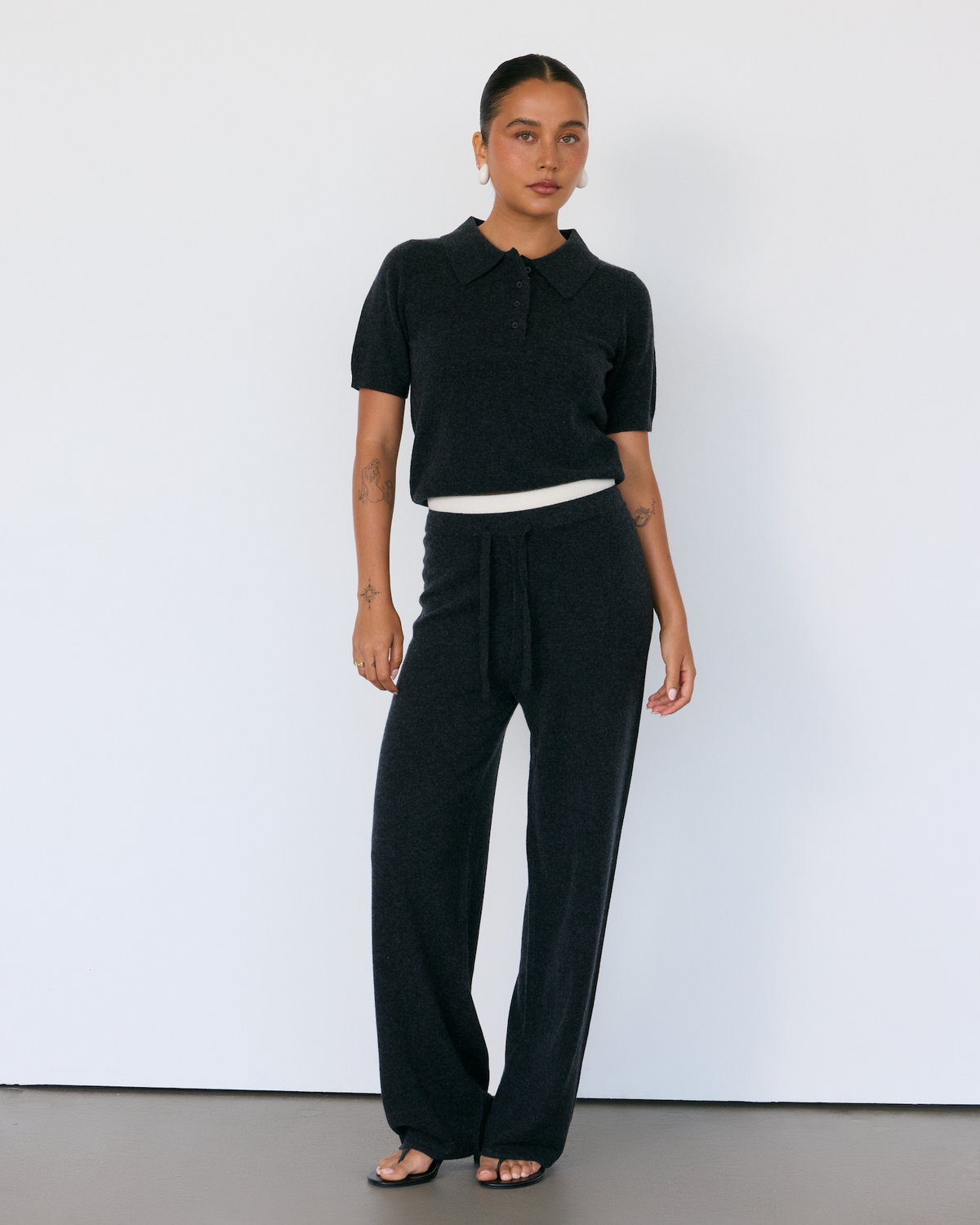 Tove Short Sleeve Cashmere Polo by Artless Forever