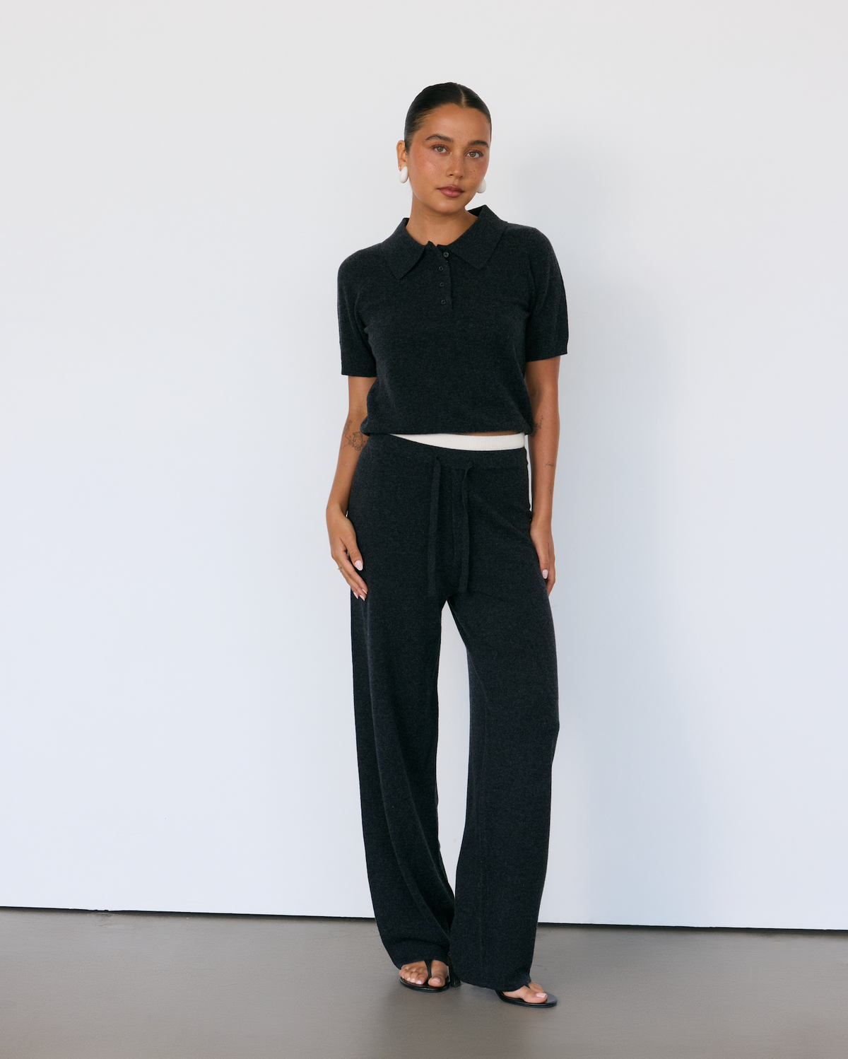 Tove Short Sleeve Cashmere Polo by Artless Forever