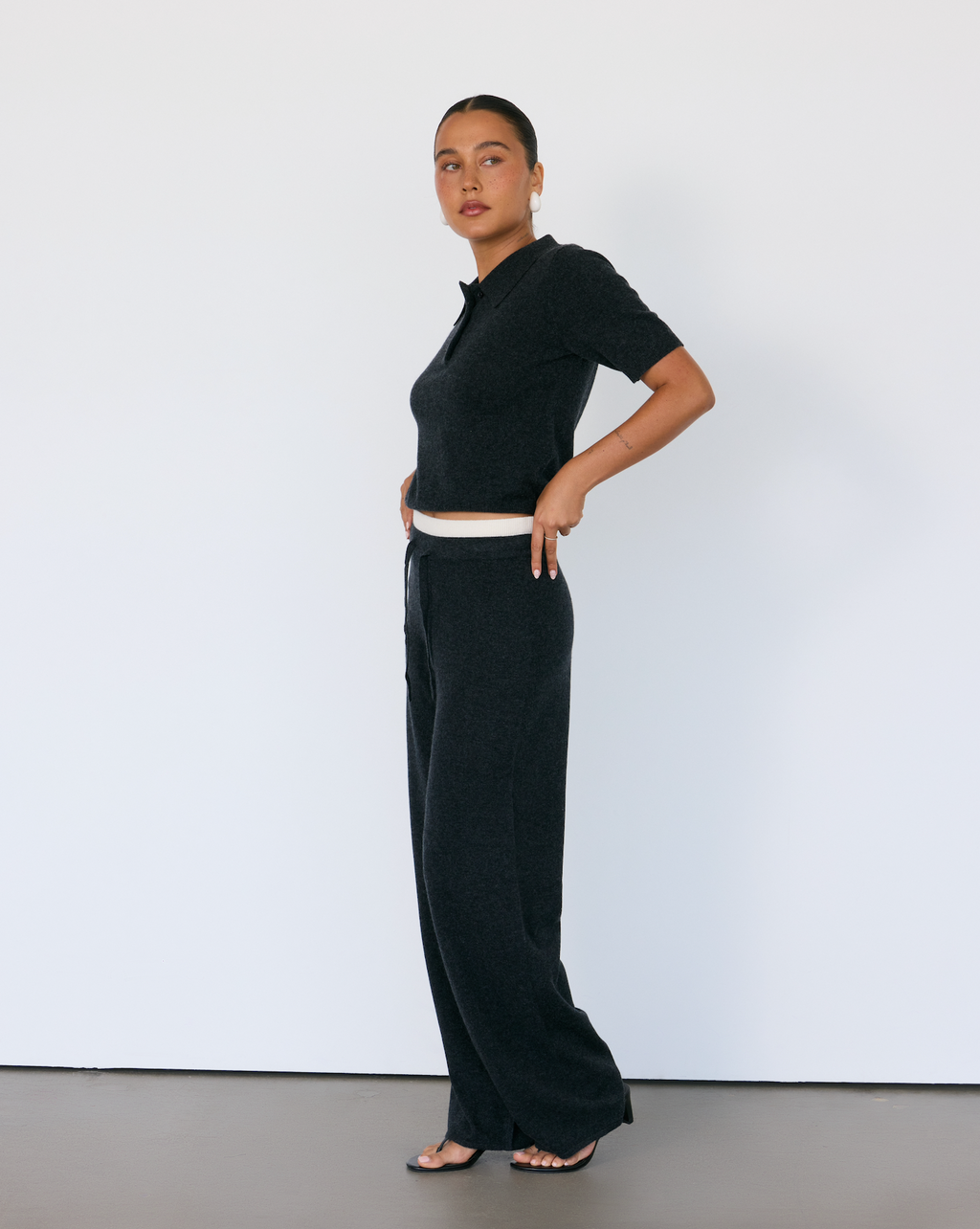 Tove Short Sleeve Cashmere Polo by Artless Forever