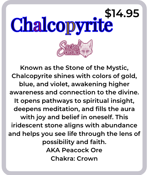 Rough Chalcopyrite – Raw Stone from Mexico by Sacred Crystals