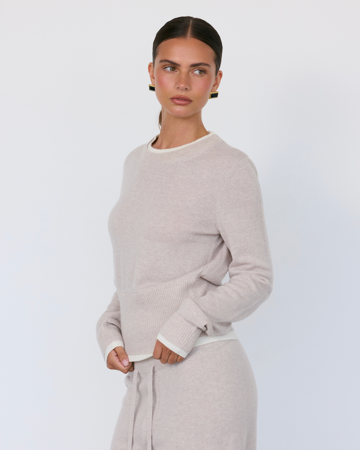 Tove Layered Cashmere Crewneck by Artless Forever