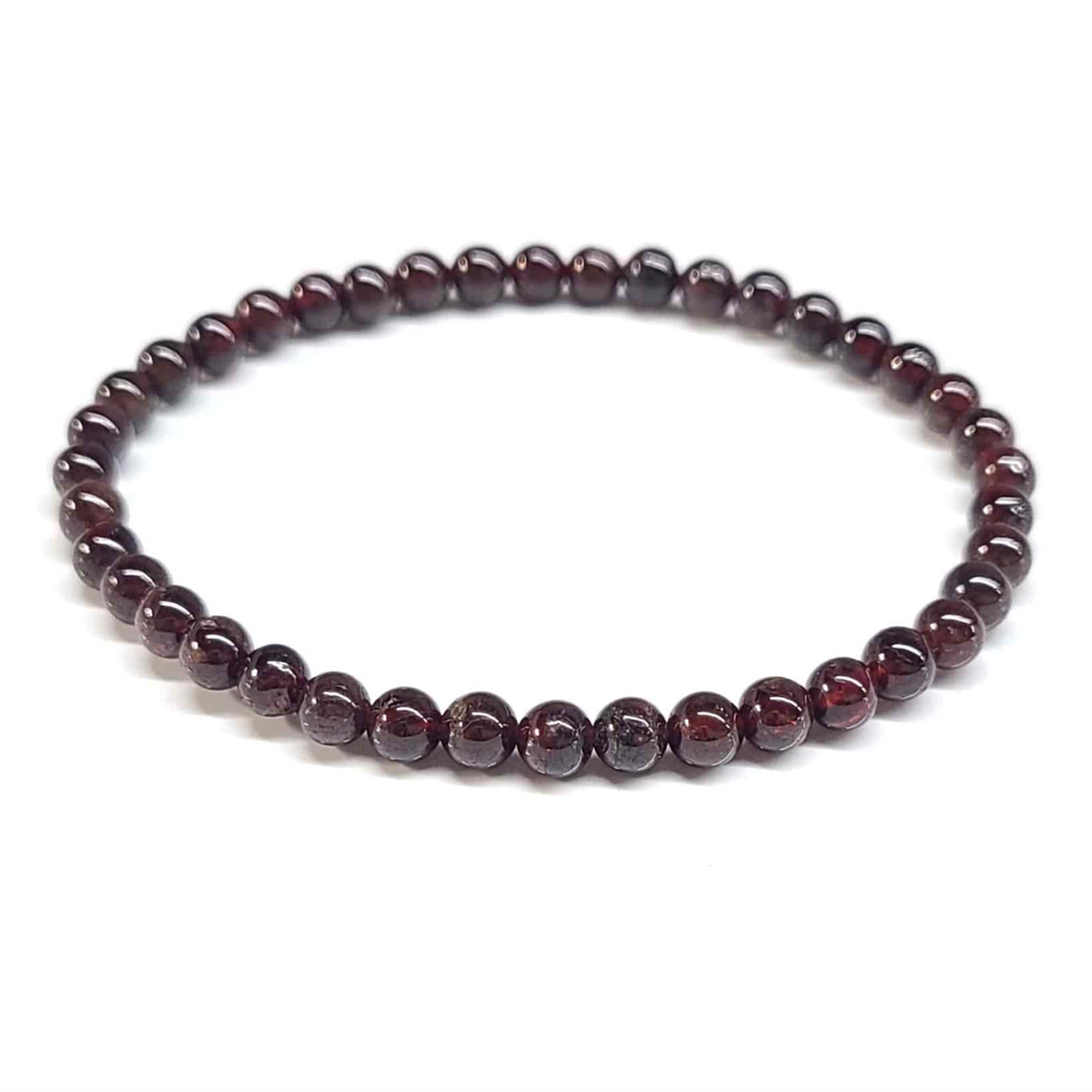 Garnet Round Bead Bracelet - Stone of Passion & Vitality by Sacred Crystals