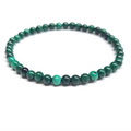 Malachite Round Bead Bracelet - Stone of Transformation & Fidelity by Sacred Crystals