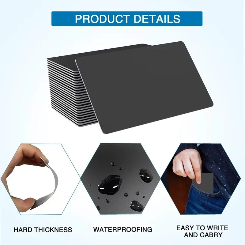 Hilo 5-10PCS NTAG215 Blank NFC Cards PVC Tags NFC215 Black Card 13.56Mhz TagMo Waterproof RFID NFC Phone 504 bytes by FLIPSTYLEZLLC
