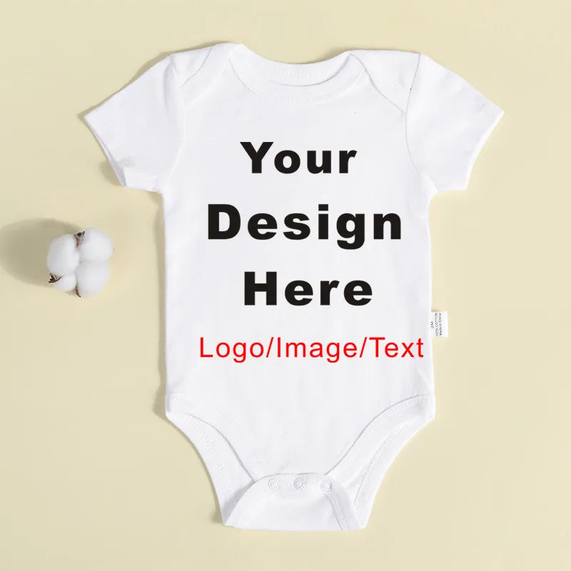 DIY YOUR Deisng Newborn Customization Bodysuit Long Sleeve & Short Sleeve Jumpsuit Simple CUSTOM TEXT Baby Romper by FLIPSTYLEZLLC