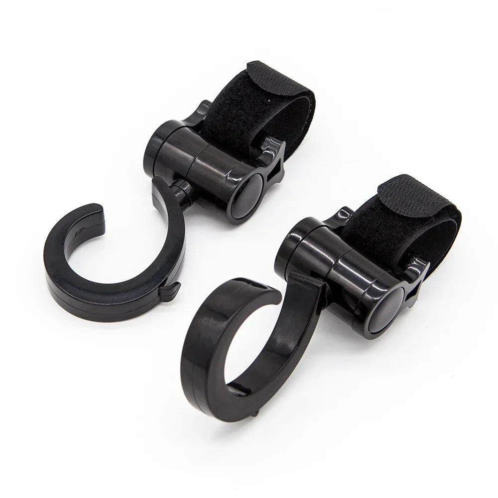 2Pcs Hooks For Baby Stroller Multi Purpose Baby Stroller Accessories Rotate 360 Degree Hook Pram Organizer Bag Hanger New by FLIPSTYLEZLLC