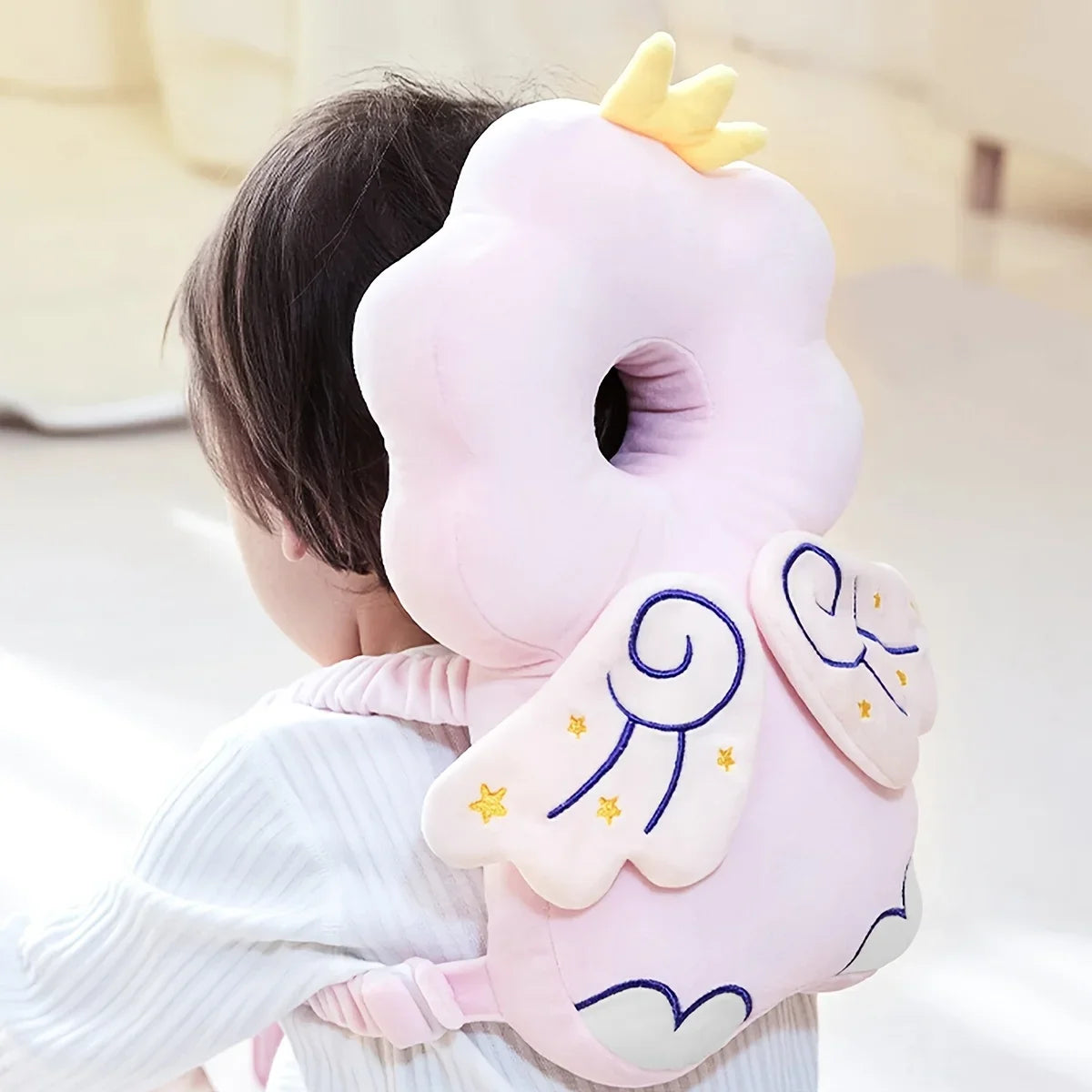 1pc Baby Head Protector Pillow - Protective Backpack, Anti-Fall Head Pillow, Adjustable Baby Head Protection Pad, Comfortable, Cute Cartoon Design, Suitable for Baby Walking and Crawling by FLIPSTYLEZLLC