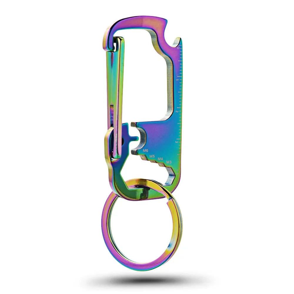 Stainless Steel Personalized Keychains Multifunctional Custom Lettering Keyrings Wrench Tool Bottle Opener Key Chain Ring K421 by FLIPSTYLEZLLC