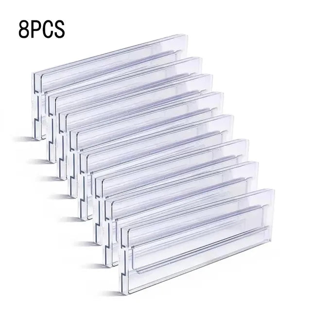 1/2/4/6/8PCS Drawer Wardrobe Dividers Organizers Expandable From Kitchen Drawer Organizer, Clear Plastic Partition Plate Tools by FLIPSTYLEZLLC