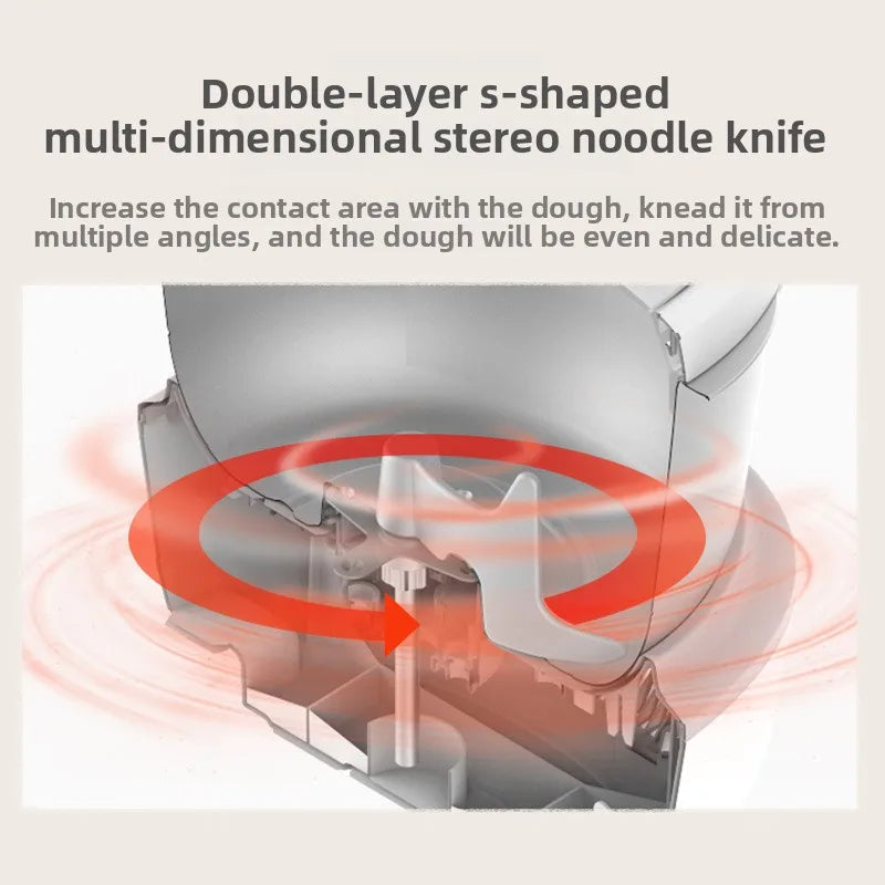 Automatic Dough Kneader Machine, Large Capacity Home Flour Mixer with Fermentation, Heavy Duty Stable Non-Shake Body by FLIPSTYLEZLLC