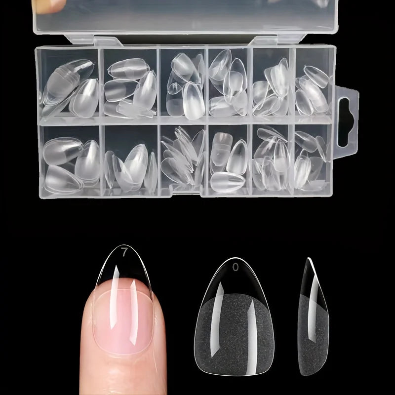 120Pcs Full Cover Press On Nail Tips Stiletto Almond Square Coffin French False Fake Soak Off Gel Nail Extension Tips Capsule by AliExpress