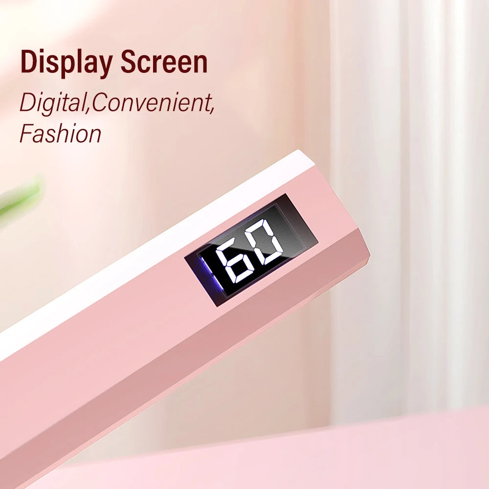 YIKOOLIN Convenient Handheld Nail Dryer Lamp UV/LED Nail Curing All Gel Polish Nail Art Tool Nail Art Convenient Nail Lamp by Aliexpress