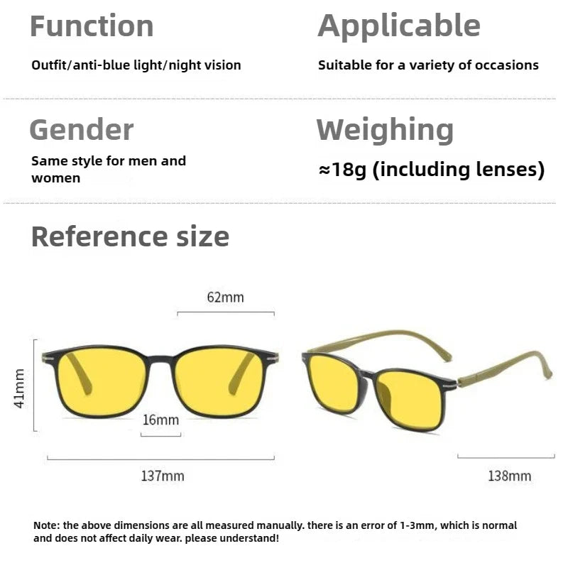 Fashionable Color Blocking Night Vision Blue Light Blocking Glasses Orange or Red Lenses for Computer Gaming Protective Eyewear by FLIPSTYLEZLLC