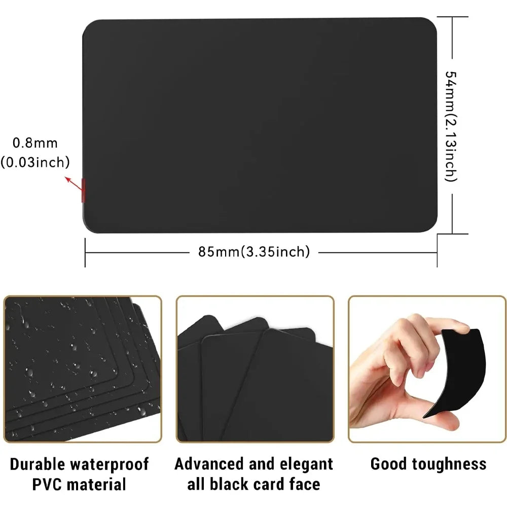 Hilo 5-10PCS NTAG215 Blank NFC Cards PVC Tags NFC215 Black Card 13.56Mhz TagMo Waterproof RFID NFC Phone 504 bytes by FLIPSTYLEZLLC