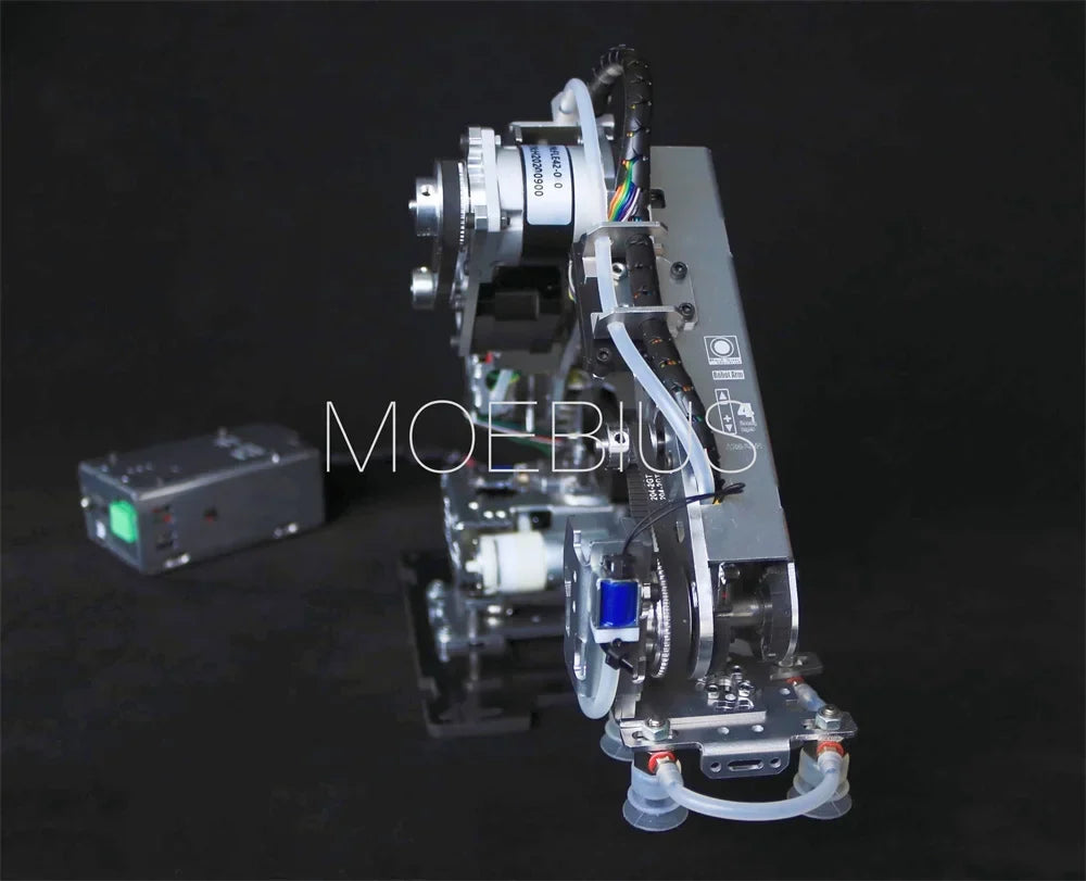Big Load Arduino 4 DOF Suction Pump Robot Arm Manipulator with Stepper Motor Industrial Robotics Model Multi Axis Claw by FLIPSTYLEZLLC