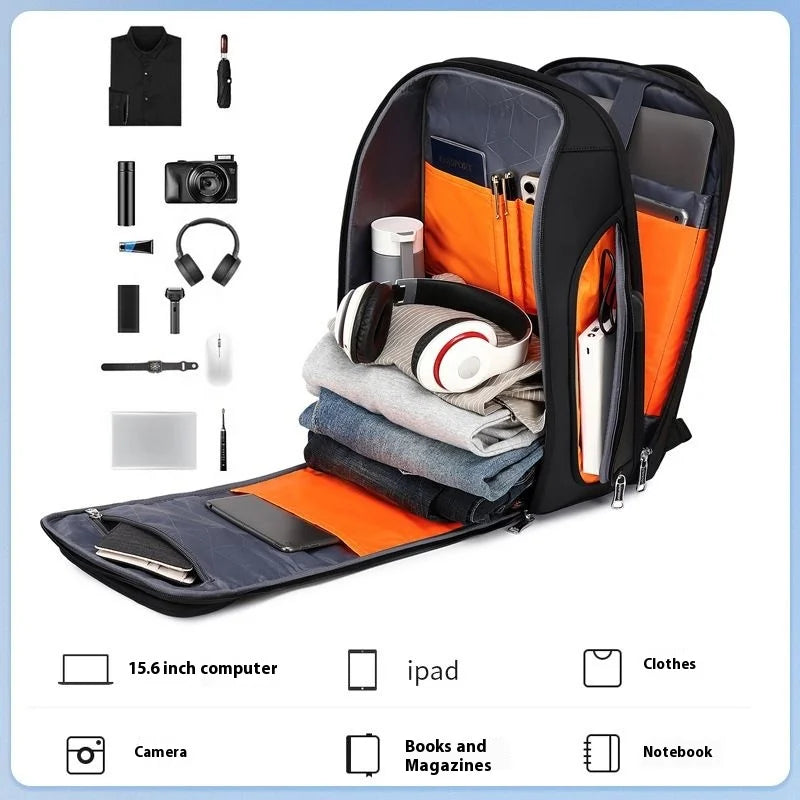 Wiersoon Backpack For Men Waterproof Backpack Large Capacity Business Trip Multifunctional Password Anti-theft Laptop Bag by FLIPSTYLEZLLC