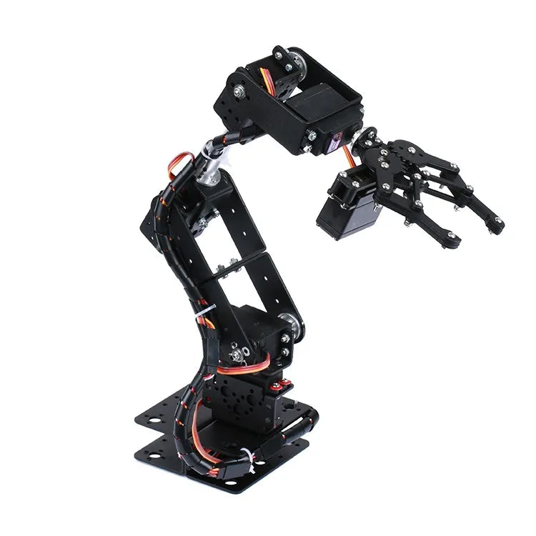 Upgraded 6dof Robotic Arm Multi DOF Robot Manipulator Gripper with 6pcs Mg996r Servos Steering Gear Grabbing Maker Education by FLIPSTYLEZLLC