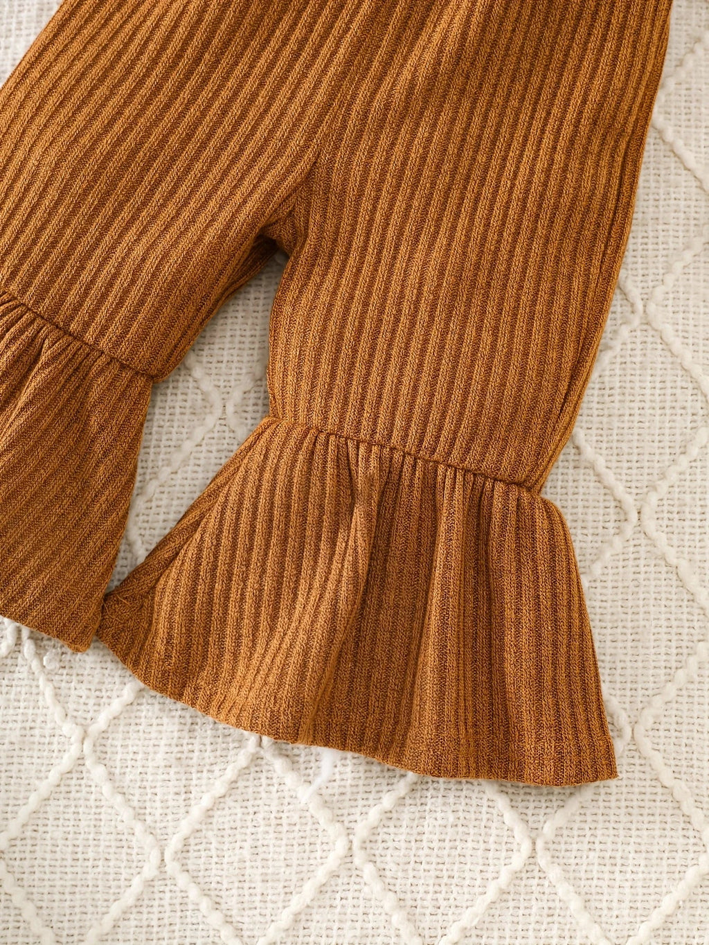 Toddler Baby Girl Leopard Faux Fur Jacket & Corduroy Flared Pants Set by FLIPSTYLEZLLC