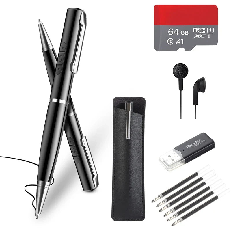 128GB AI Digital Voice Recorder Pen Intelligent Noise Reduction Audio Recorder with Playback Rechargeable Writing Pen Recorder by FLIPSTYLEZLLC