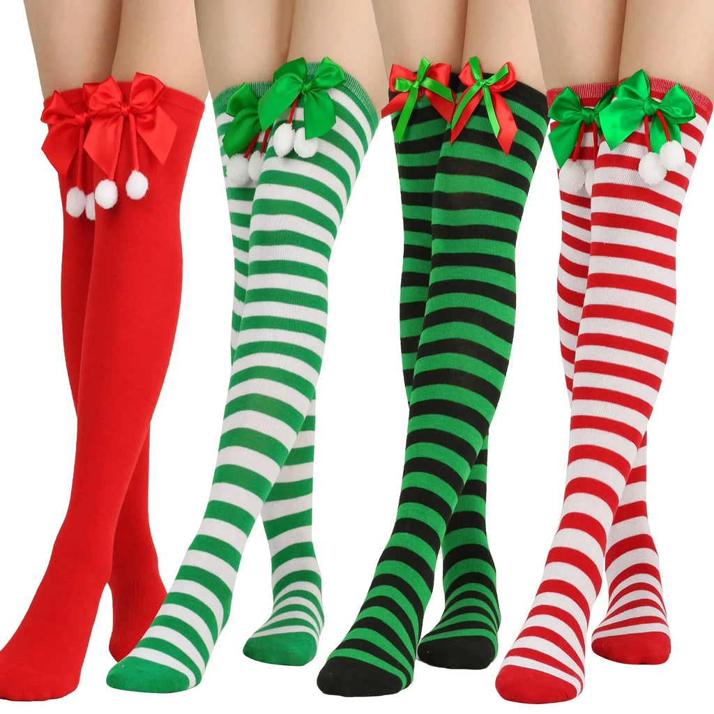 Knee High Christmas Stockings by Kore Kawaii