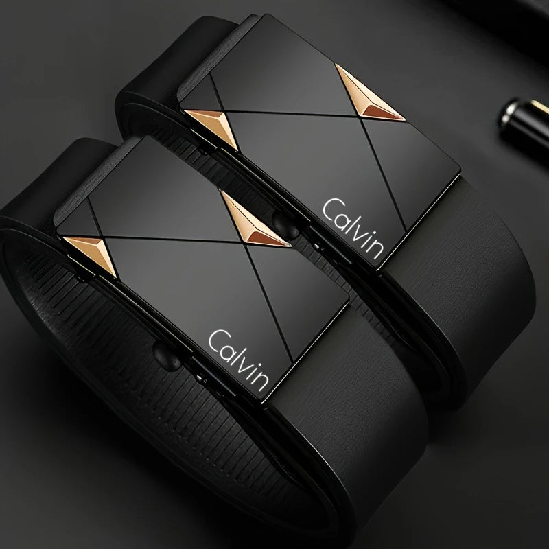 Stylish Men's PU Leather Belt - Fashion Belts for Daily Life, Leisure, by AliExpress