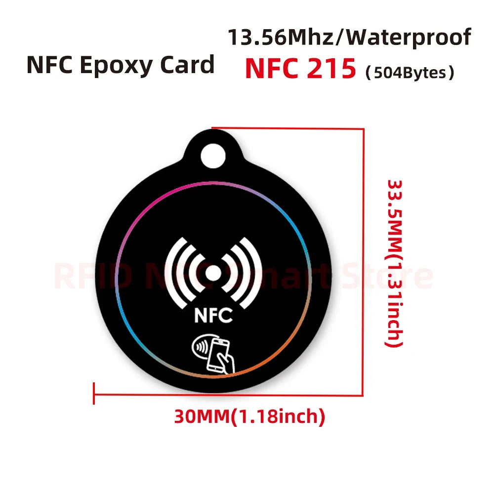 NFC Dripping Card 13.56Mhz Smart Card 504Bytes Nt/ag 215 Tag Card Smart Business Card For All NFC Enabled Phone by FLIPSTYLEZLLC