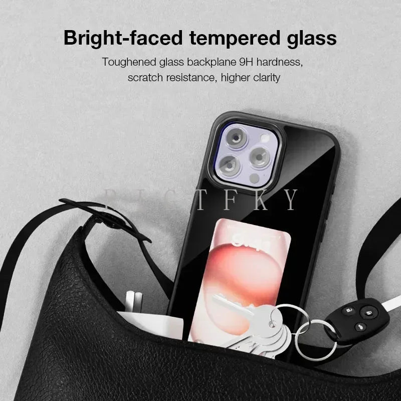 NFC Smart Screen Projection E Ink Painting Picture Phone Case For iPhone 17Pro Max 16 15 14 13 12Pro Cartoon Cover Battery Free by FLIPSTYLEZLLC