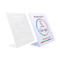 5YOA Google Review Card NFC station 13.56Mhz programmable table NFC Google Reviews display bending card standing brand bracket by FLIPSTYLEZLLC