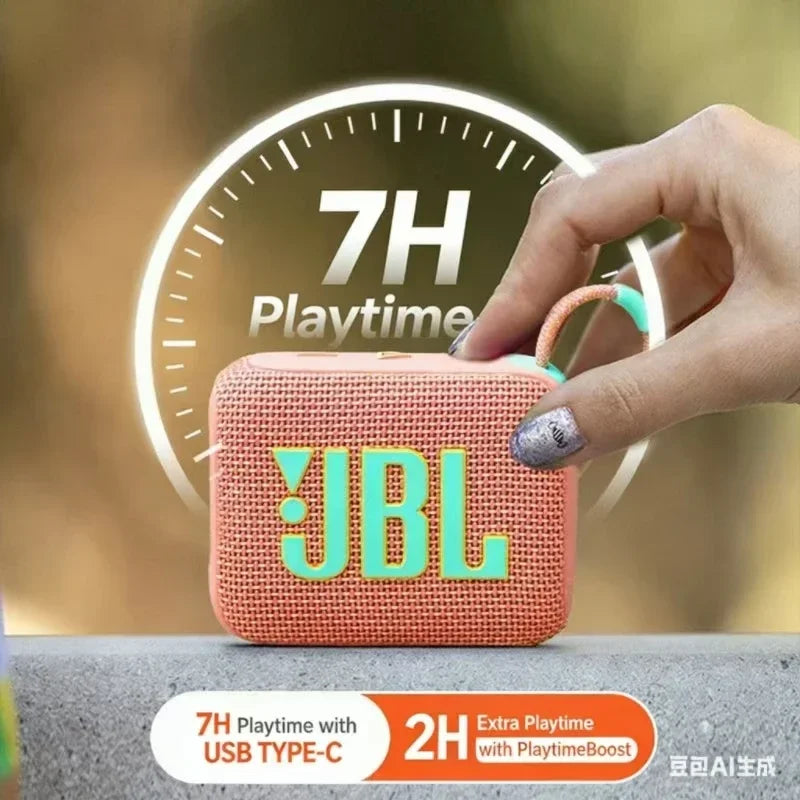 JBL GO 4 Music BRIC Wireless Bluetooth Audio Mini Waterproof Speaker Outdoor Subwoofer Portable Home by FLIPSTYLEZLLC