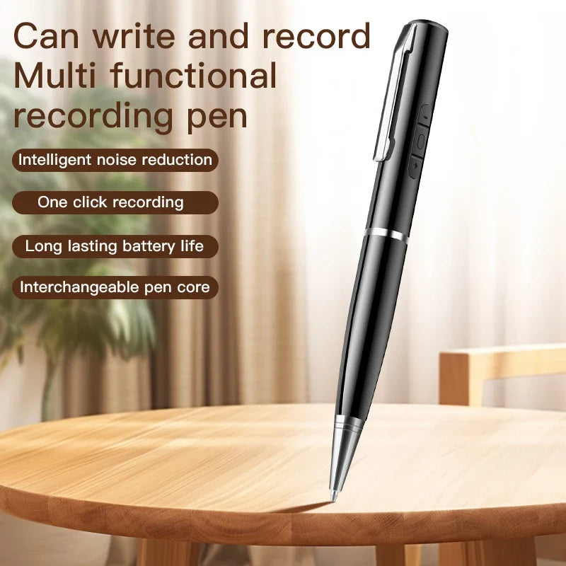 128GB AI Digital Voice Recorder Pen Intelligent Noise Reduction Audio Recorder with Playback Rechargeable Writing Pen Recorder by FLIPSTYLEZLLC