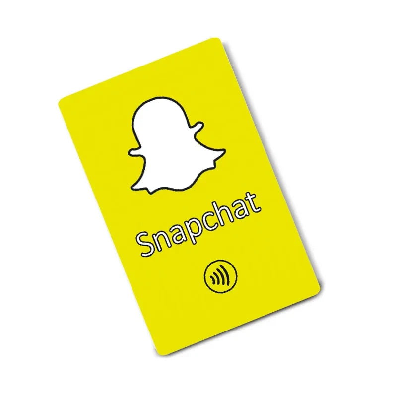Snapchat NFC Cards Printing NFC Chip Google Reviews Card Pop Up NFC Card by FLIPSTYLEZLLC