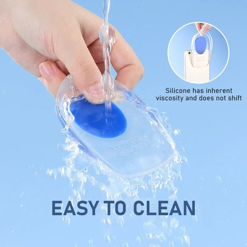 Silicone Gel Insoles Pain Cushion Bone Spurs Pain Relief Heel Cushion Thickened Soft Half Heel Insole Pad Height Increase by FLIPSTYLEZLLC