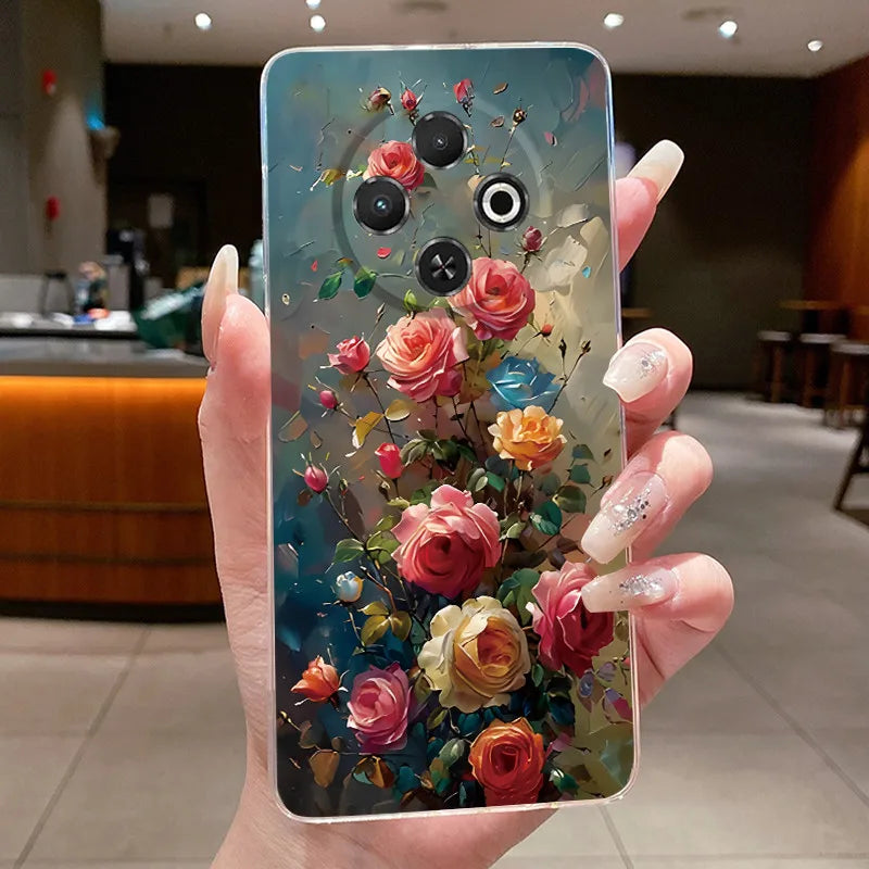 For Tecno Spark 30C Case kl5 kl5n Aesthetic Butterfly Flower Clear Soft Silicone Back Cover Techno Spark 30C Phone Case k15 k15n by FLIPSTYLEZLLC
