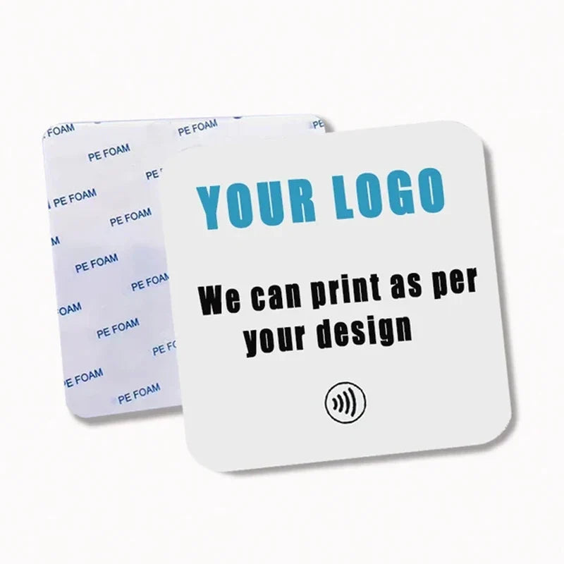 Custom Printing Acrylic NFC Table Stands NFC Plate for Google Reviews by FLIPSTYLEZLLC