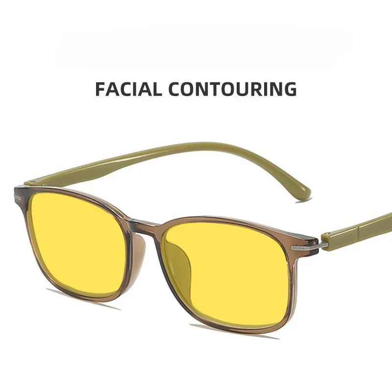 Fashionable Color Blocking Night Vision Blue Light Blocking Glasses Orange or Red Lenses for Computer Gaming Protective Eyewear by FLIPSTYLEZLLC