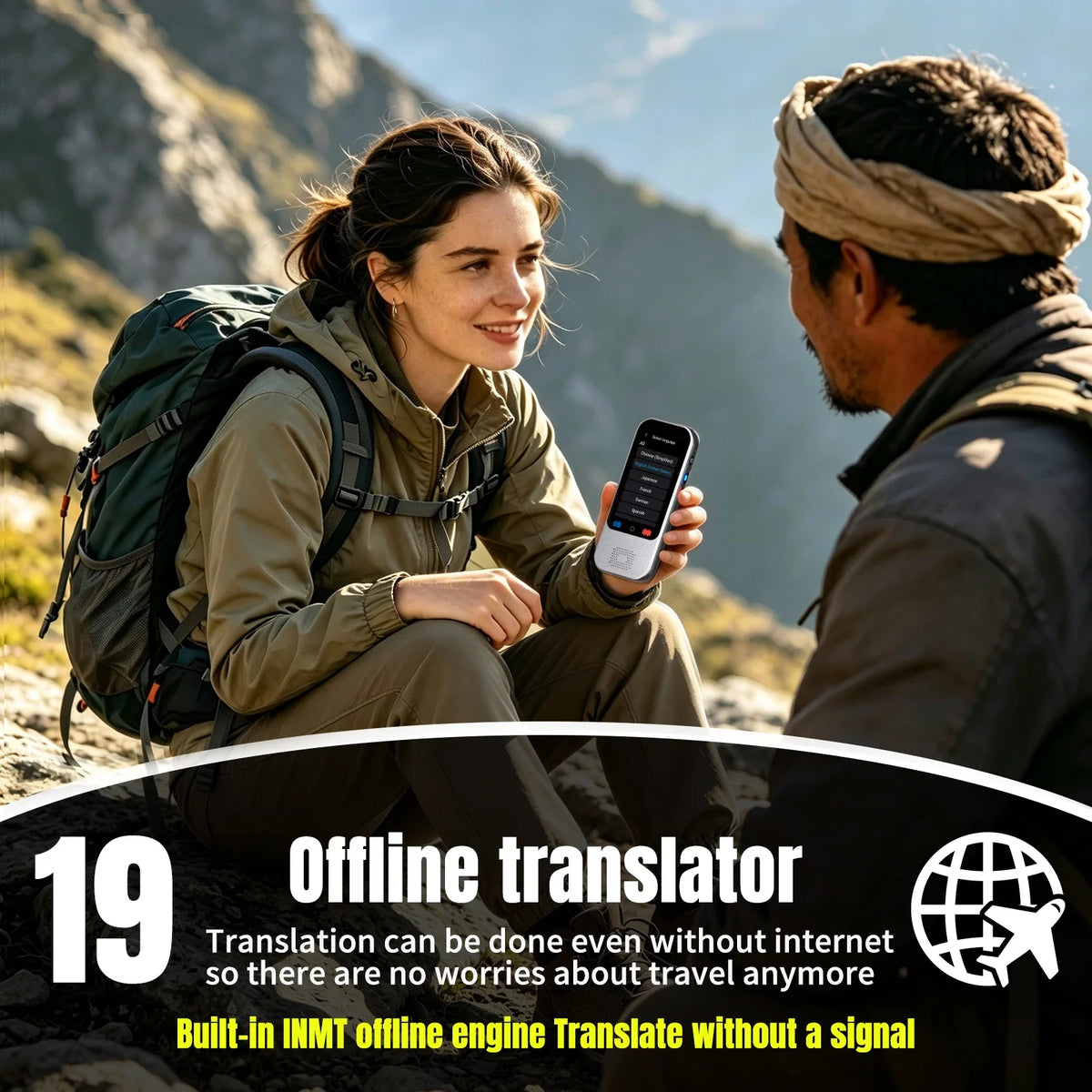 Language Translator Device Support 138 Languages Translation Device AI Translator with ChatGPT Offline Photo Voice Translator by FLIPSTYLEZLLC
