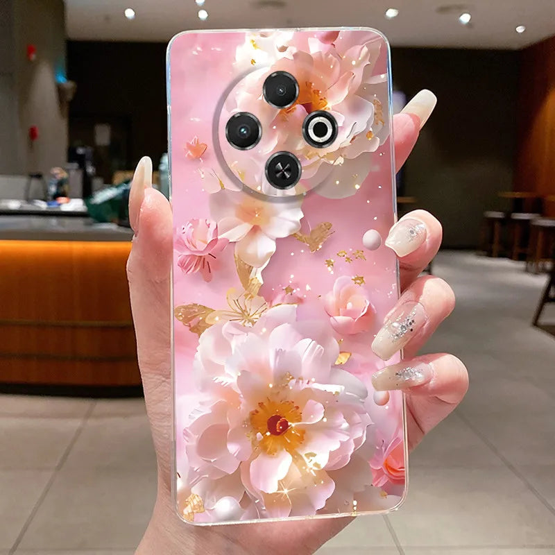 For Tecno Spark 30C Case kl5 kl5n Aesthetic Butterfly Flower Clear Soft Silicone Back Cover Techno Spark 30C Phone Case k15 k15n by FLIPSTYLEZLLC