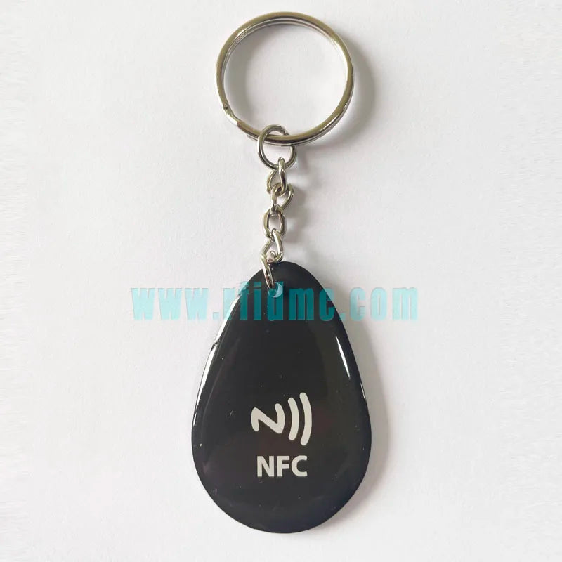 Google Review NFC Epoxy Tag NFC Key Tag Proximity 13.56MHz RFID Keychain for Increase Google Reviews by FLIPSTYLEZLLC