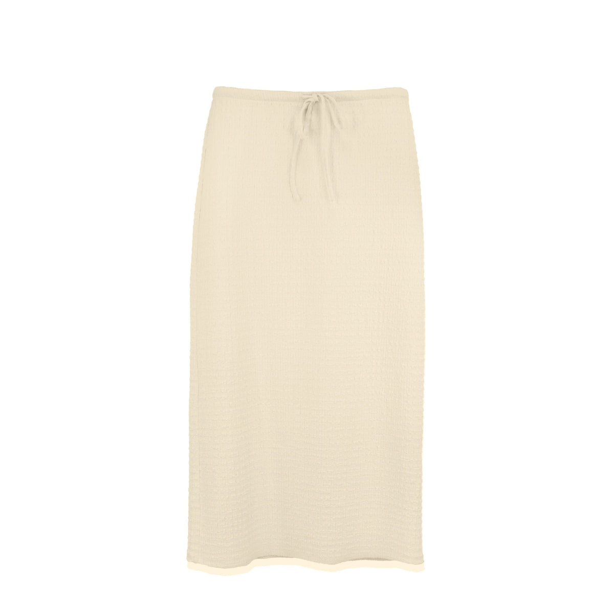 CRINKLE CREAM SKIRT by profile-nyc