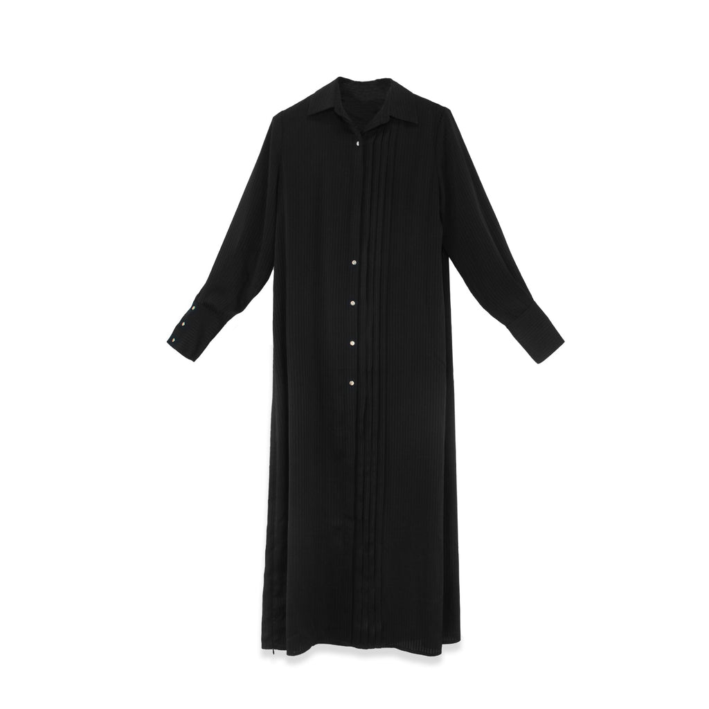 Pleated Shirt Dress by profile-nyc