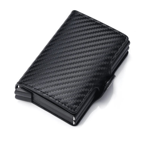 Rfid Men Card Wallets Carbon Fiber Slim Mini Wallet 14 Card Holders by AliExpress