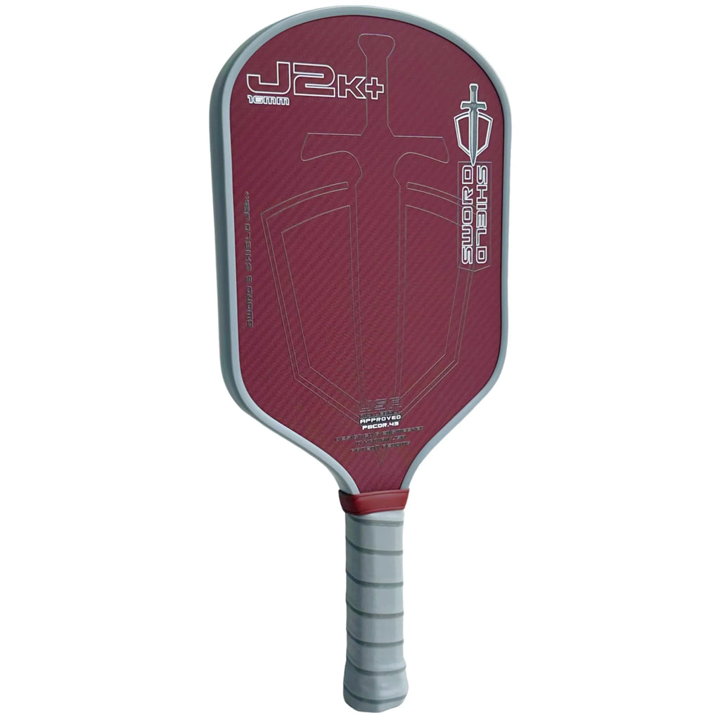 SWORD&SHIELD J2K+ Aramid Fiber Pickleball Paddle, Polymer Honeycomb Core, Large Sweet Spot, Thickness 16MM, Textured Surface by FLIPSTYLEZLLC