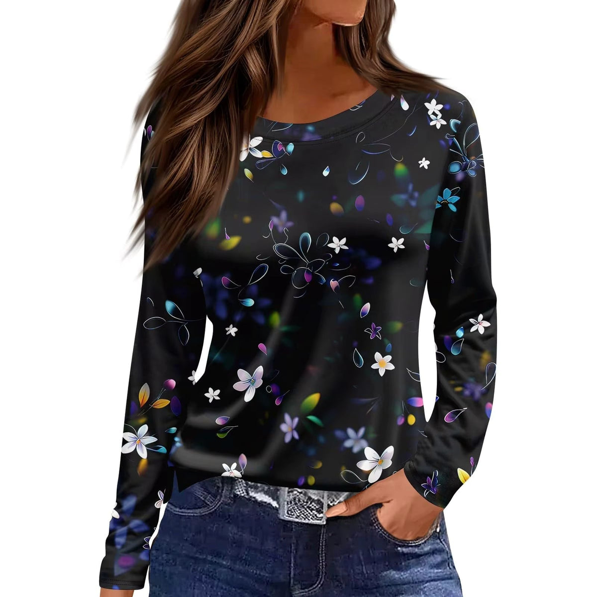 Vintage Floral Mesh Blouse – 9 Styles, S–XXXL by FitiqueFit