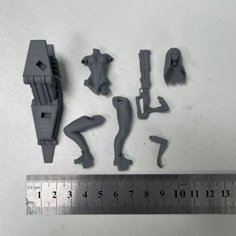 1/24 Scale Cyberpunk Science Fiction Female Warrior Resin Figure Model by FLIPSTYLEZLLC