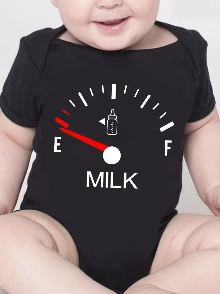 High Quality Minimalist Print Baby Onesie Creativity Milk Printed Newborn Clothes 0-24 Infant Jumpsuit Romper by FLIPSTYLEZLLC