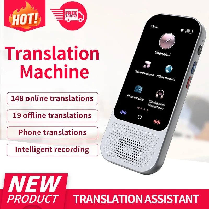Language Translator Device Support 138 Languages Translation Device AI Translator with ChatGPT Offline Photo Voice Translator by FLIPSTYLEZLLC