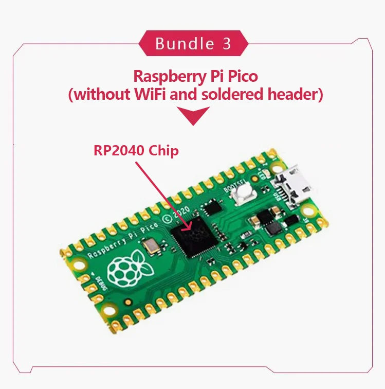 Original Raspberry Pi Pico/2, Pico with Wireless WiFi Development Board, Pico or Pico H with Pin Header, Support MicroPython/C++ by FLIPSTYLEZLLC