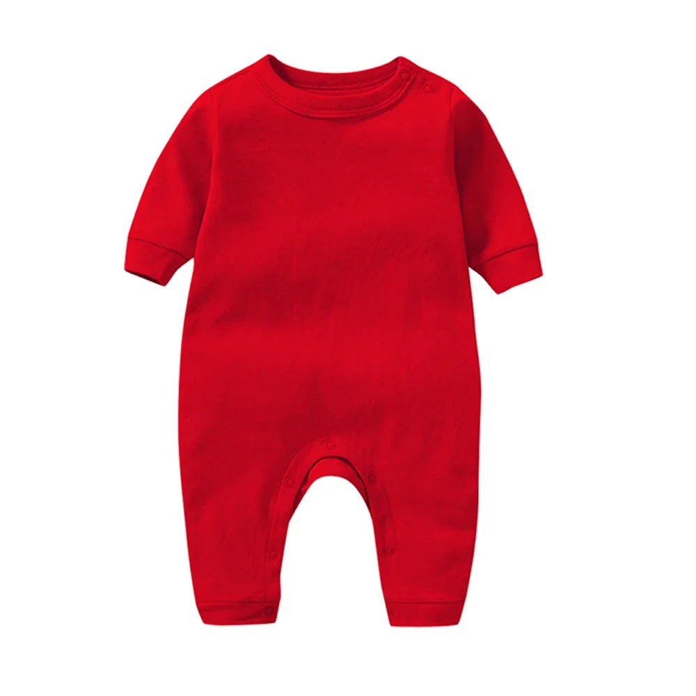 100% Cotton Baby Girl Jumpsuit Boy Rompers Solid Grows One-Pieces Newborn Sleepsuits Roupa De Bebe Jumpers Spring Autumn White by FLIPSTYLEZLLC
