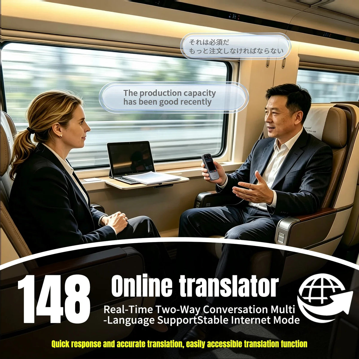 Language Translator Device Support 138 Languages Translation Device AI Translator with ChatGPT Offline Photo Voice Translator by FLIPSTYLEZLLC